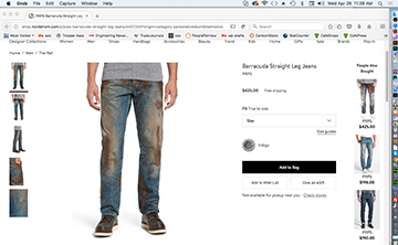 Nordstrom's $425 Muddy Jeans
