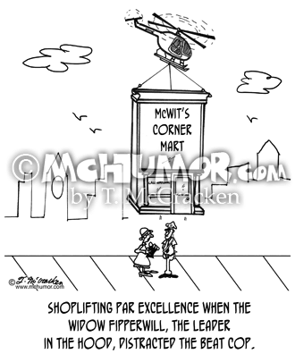 Shoplifting Cartoon 2633