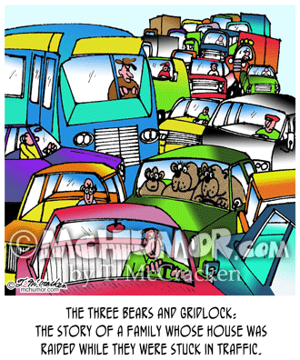 Traffic Cartoon 2997