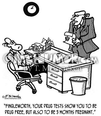 Drug Test Cartoon 3105