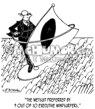 Wind Surfing Cartoon 3431