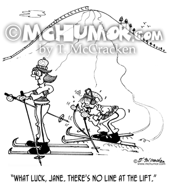 Skiing Cartoon 4684
