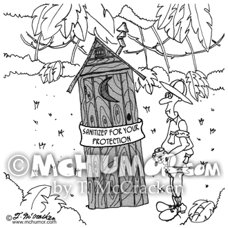Outhouse Cartoon 4986
