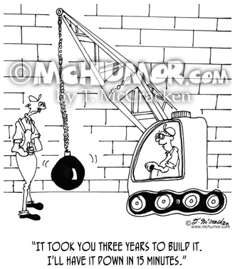 Demolition Cartoon 6384