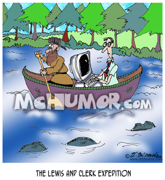 Canoe Cartoon 6910