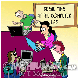Computer Cartoon 8987