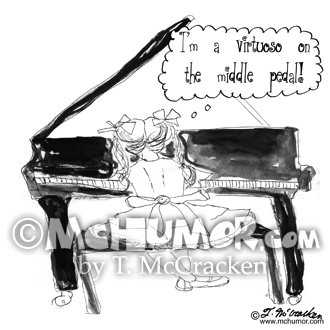 Piano Cartoon 9016