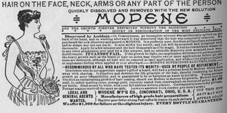 1891 hair remover advertisement
