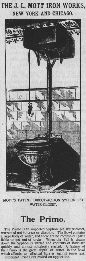 1891 Primo toilet advertisement