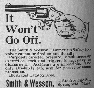 1895 Smith & Wesson revolver advertisement