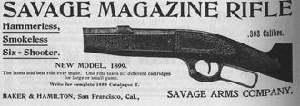 1899 savage rifle advertisement
