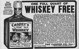 1899 whiskey advertisement