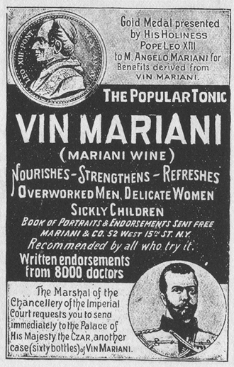 1899 wine advertisement