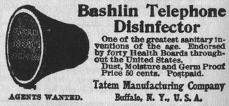 1905 phone sanitizer advertisement