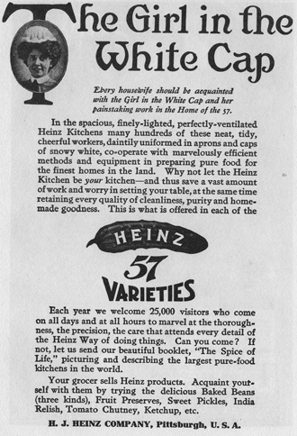 1906 Heinz 57 Varieties Pickle advertisement
