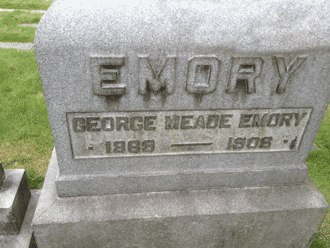 George Emory's Grave Stone