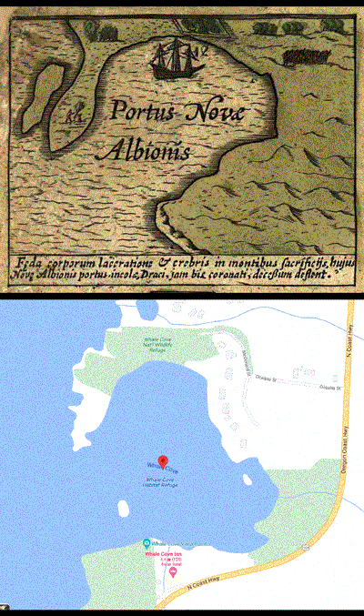 Sir Francis Drake's Map of New Albion
