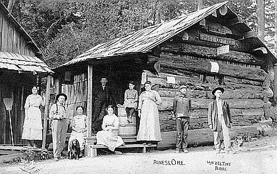 Agness Post Office in 1897