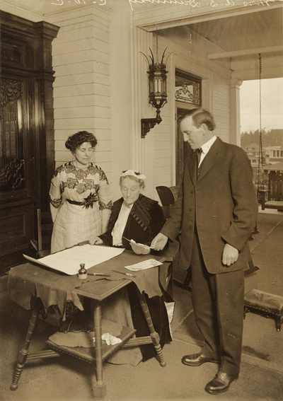 Governor Oswald West and Abigail Scott Duniway