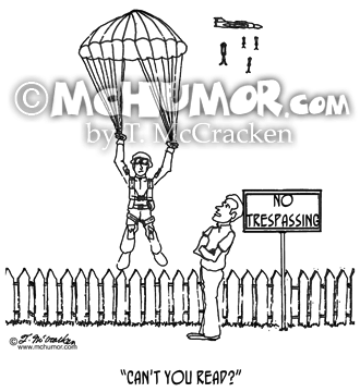 Parachuting Cartoon 0322