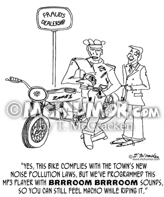 Motorcycle Cartoon 0864