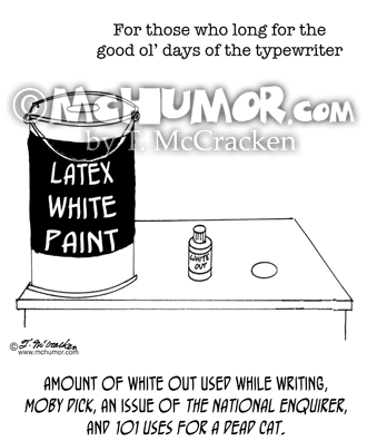 Typewriter Cartoon 1450