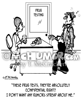 Drug Testing Cartoon 2563