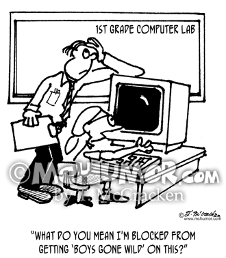 computer training cartoon