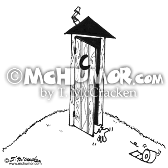 Outhouse Cartoon 3342