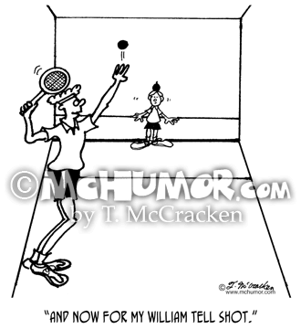 Racquetball Cartoon 3465