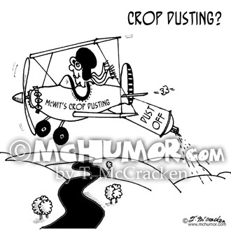 Crop Dusting Cartoon 3927