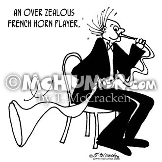 French Horn Cartoon 4226