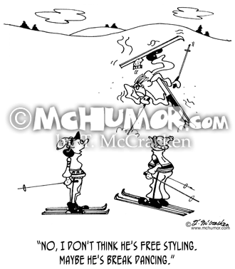 Skiing Cartoon 4733