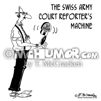 Court Reporter Cartoon 5113