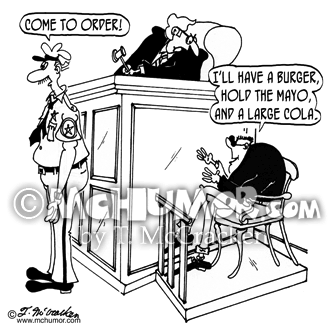 Bailiff & Court Reporter Cartoons