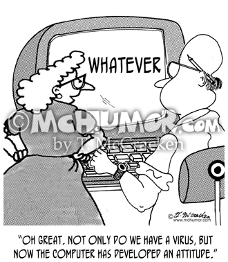 Computer Cartoon 6058