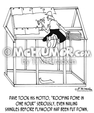 Roofer Cartoon 6157