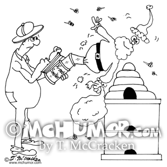 Beekeeping Cartoon 6546