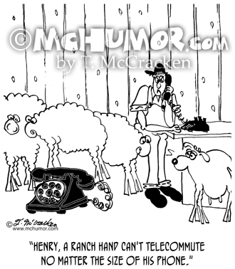 Telecommuting Cartoon 6733