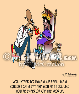 Volunteer Cartoon 7687