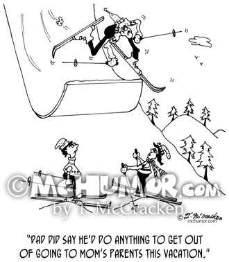 Skiing Cartoon 5697