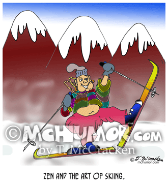 Skiing Cartoon 8198