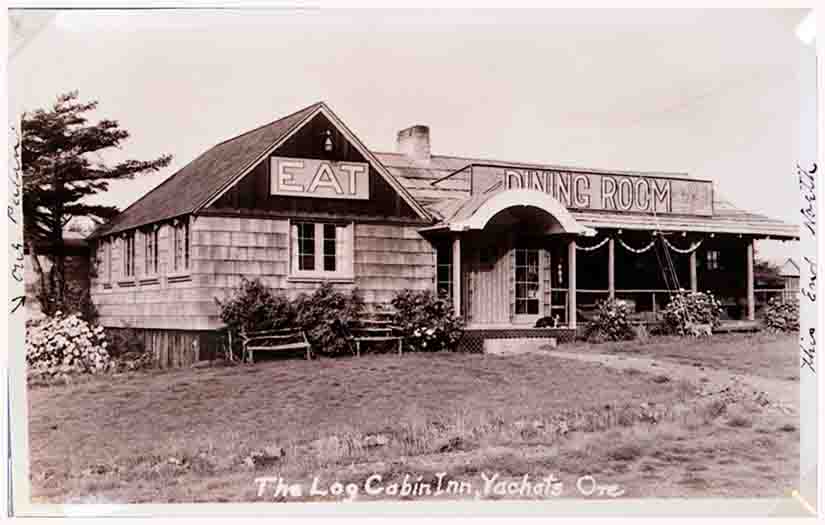 The Log Cabin Cafe @ the corner of Beach Street & Ocean View Drive