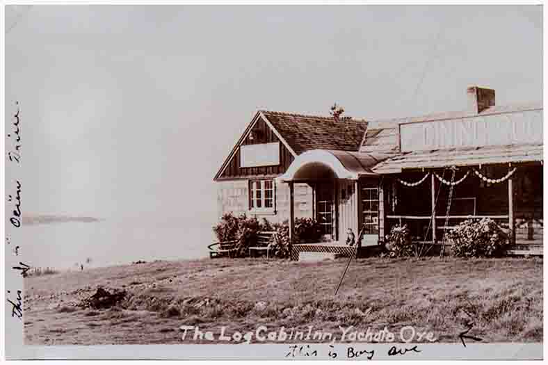 The Log Cabin Cafe @ the corner of Beach Street & Ocean View Drive