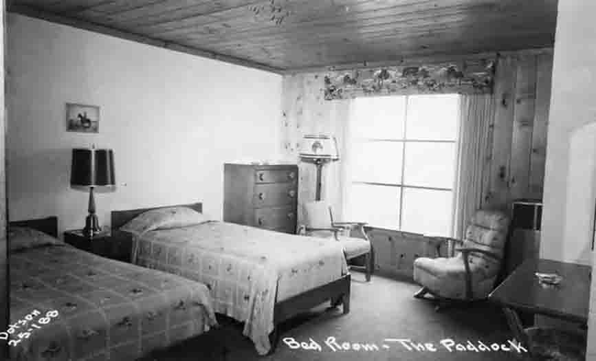 A Paddock Motel Room ~1950