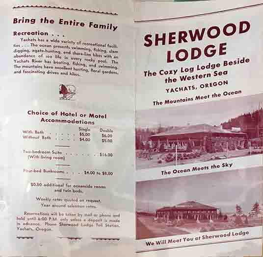 Sherwood Lodge Brochure Front